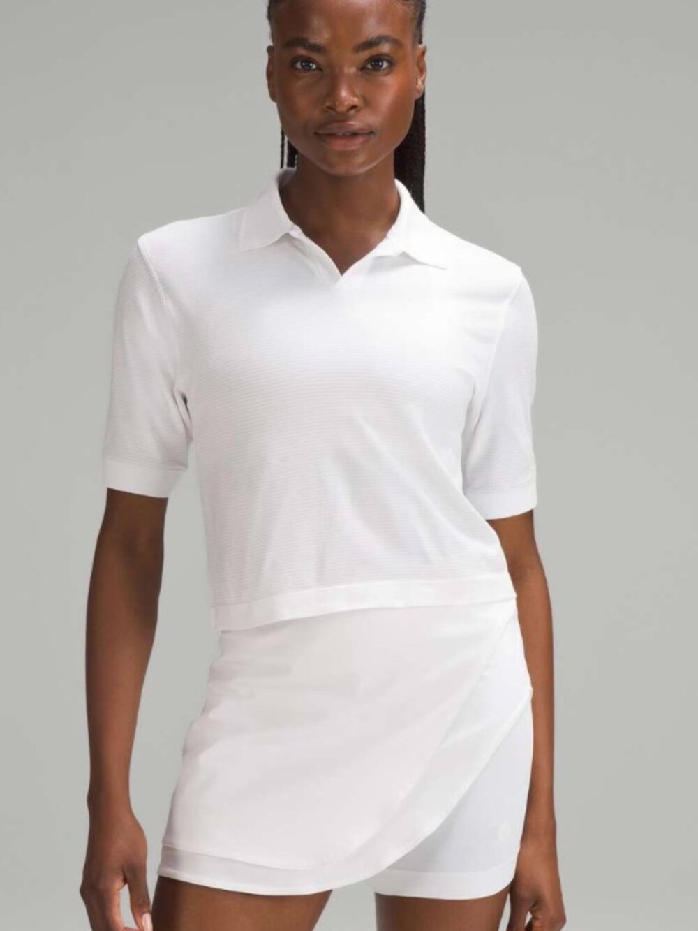Lululemon Swiftly Tech Relaxed-Fit Polo Shirt White / White Size 8